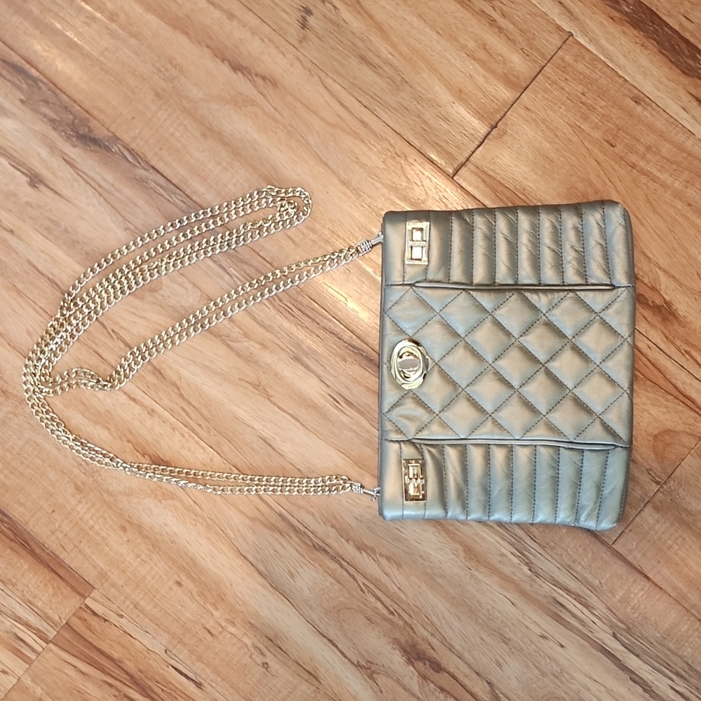 Guess by Marciano gold quilted bag